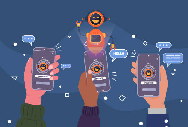 ai chatbot network solutions, seamless data integration. future-ready connectivity. - 營銷 幅插畫檔、美工圖案、卡通及圖標(biāo)